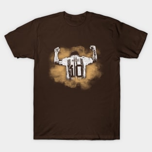 messi watercolor brown T-Shirt